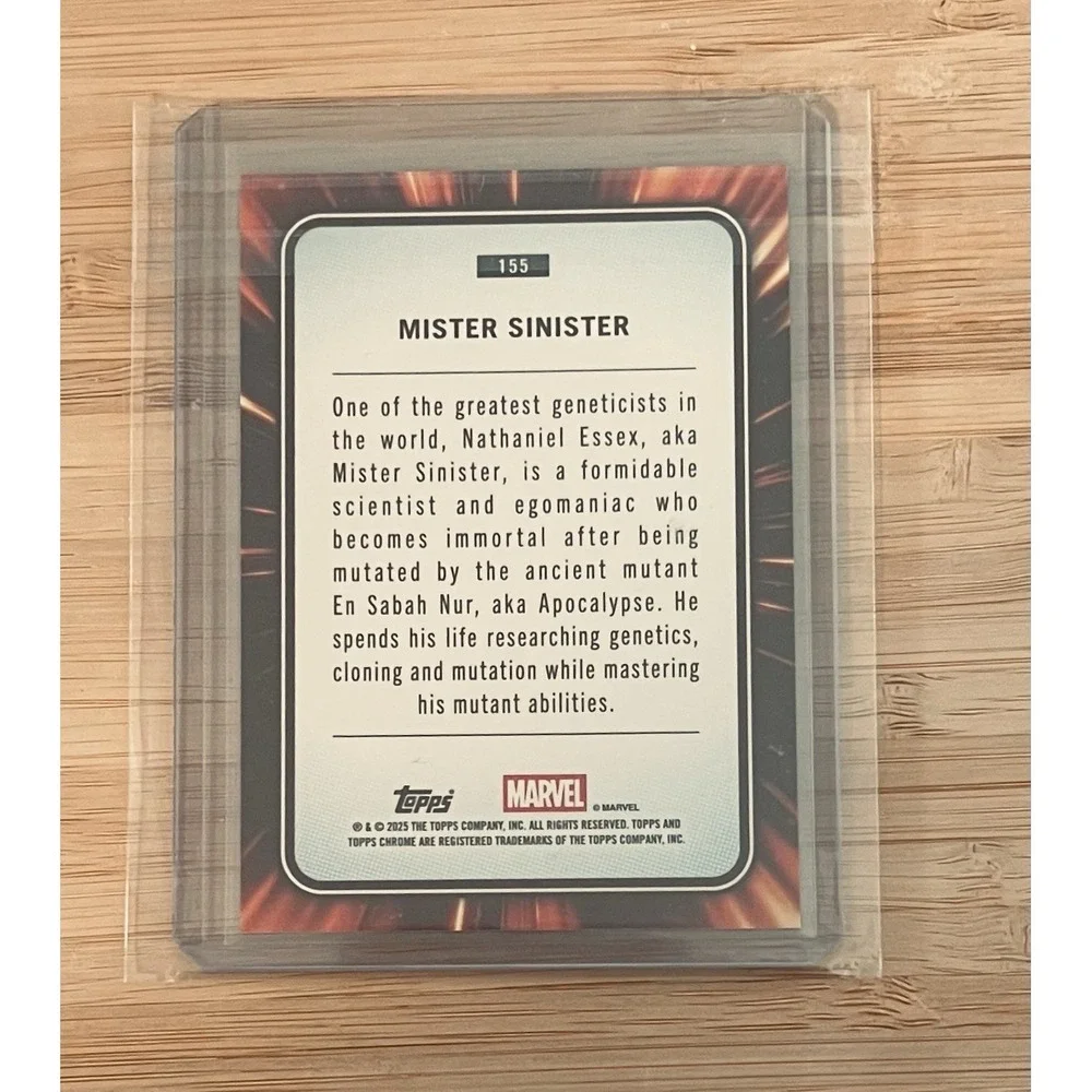 2025‎ Topps Chrome Marvel Mister Sinister Green Refractor #155 /99